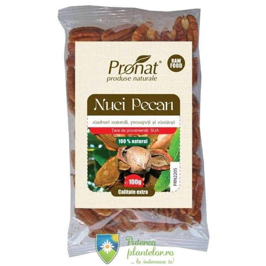 Nuci pecan samburi naturali 100 gr Expira: 19.08.2025
