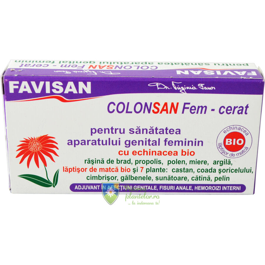 Colonsan Fem Cerat 7 plante supozitoare 12*1.9 gr