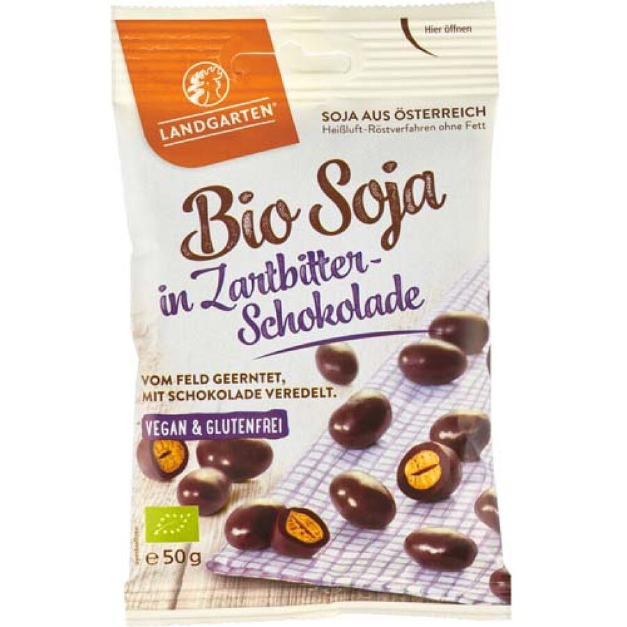 Boabe de soia invelite in ciocolata amaruie 50 g