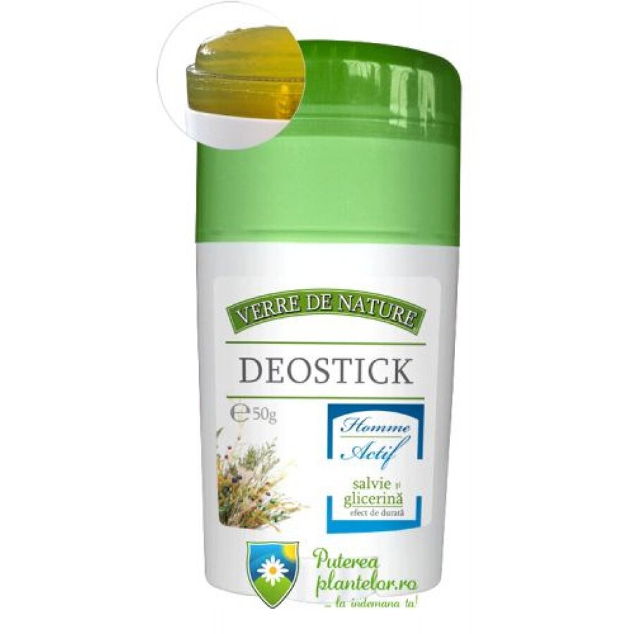 Deostick Homme Actif cu salvie 50 gr