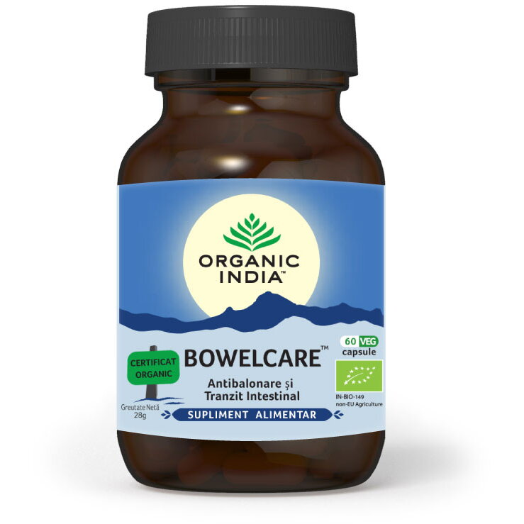 Bowelcare | Tranzit Intestinal, Combate Balonarea, 60 capsule vegetale
