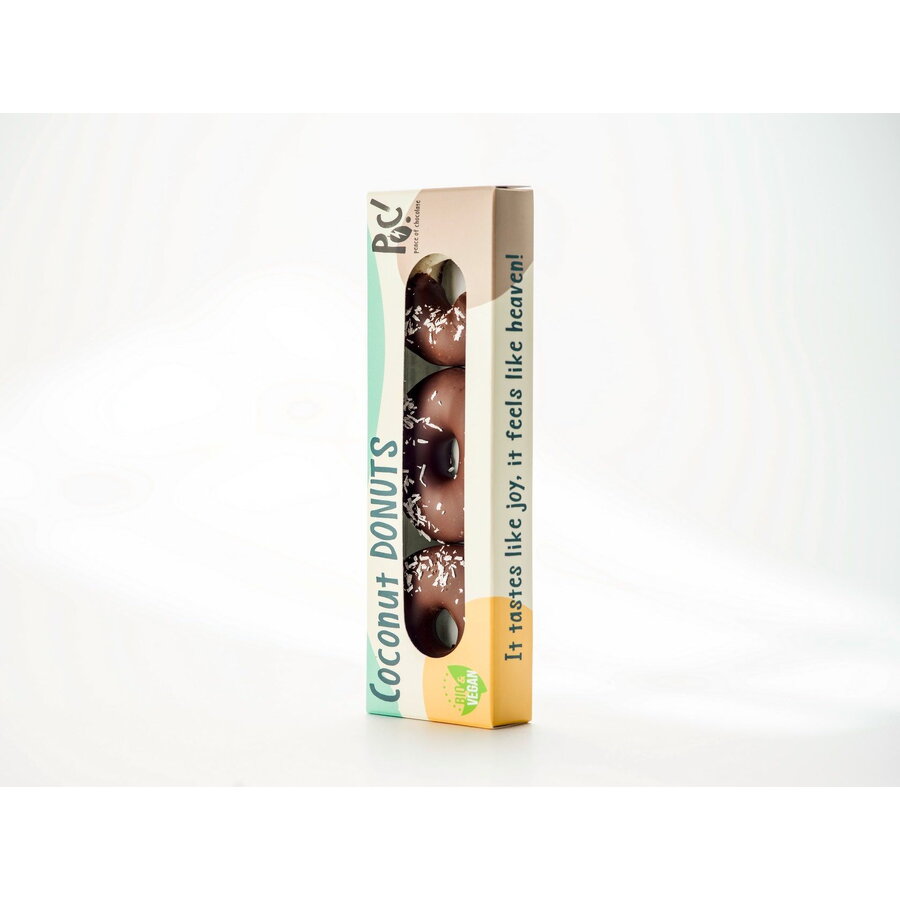 Gogosi cu ciocolata neagra si cocos, ecologice 60 gr