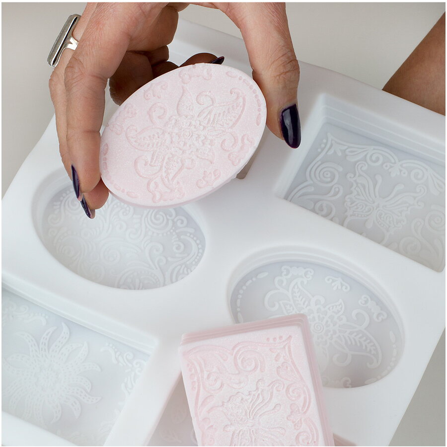 Formă de săpun Dantelă, 6 cavități