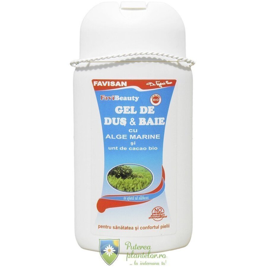 Gel dus baie cu alge marine si unt cacao bio 300 ml Expira: 25.07.2025