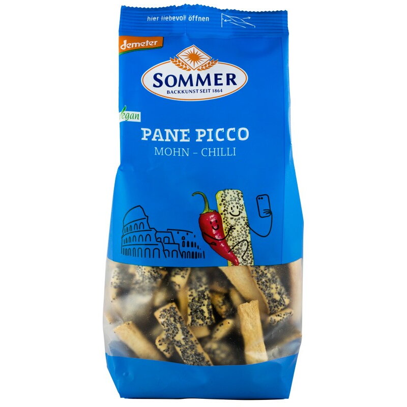 Pane picco cu mac si chili, BIO si Demeter 150 g SOMMER