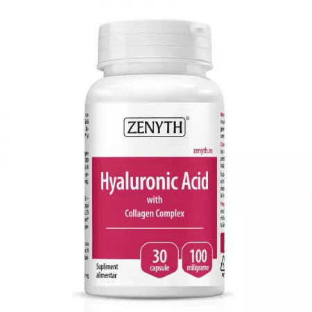 Acid Hyaluronic cu Collagen Complex, 30 capsule, Zenyth