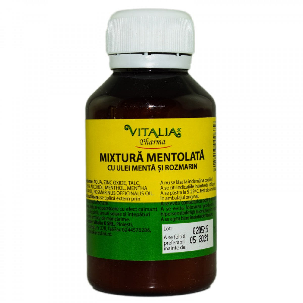 MIXTURA MENTOLATA MENTA SI ROZMARIN 100ML