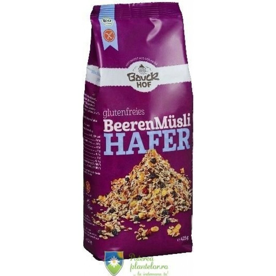 Musli de ovaz cu fructe de padure fara gluten 425 gr