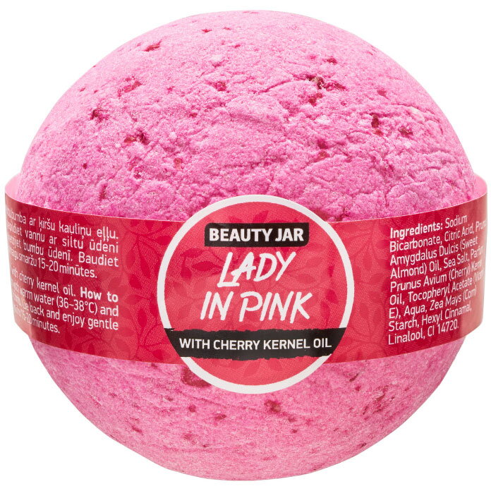 Bila de baie cu ulei din samburi de cirese, Lady in Pink, Beauty Jar, 150g