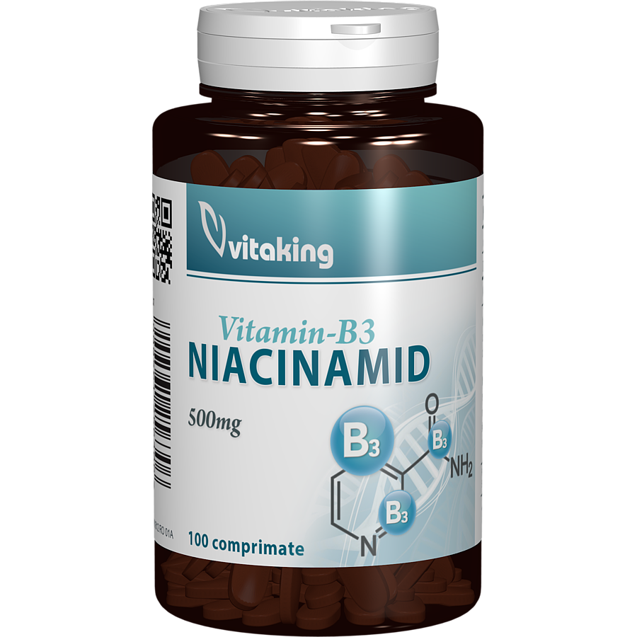 Vitamina B3 (niacinamida) 500mg 100 comprimate