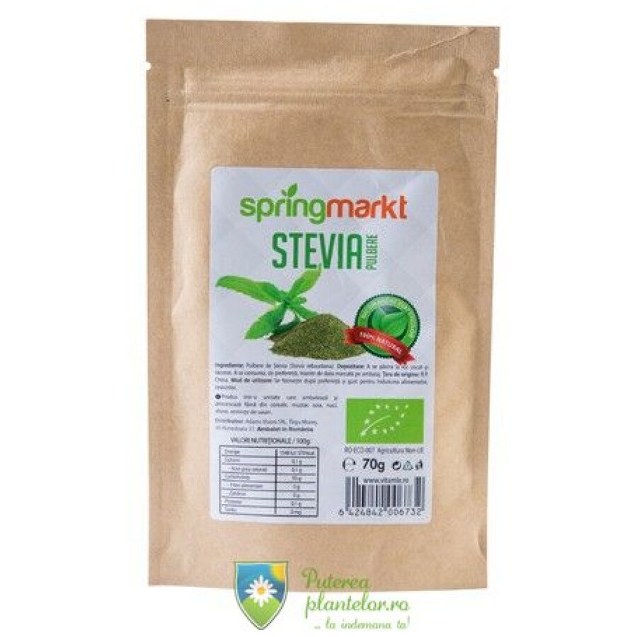 Pulbere de Stevia 70 gr