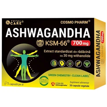 Ashwaganda KSM-66, 700 mg, 30 capsule, Cosmopharm