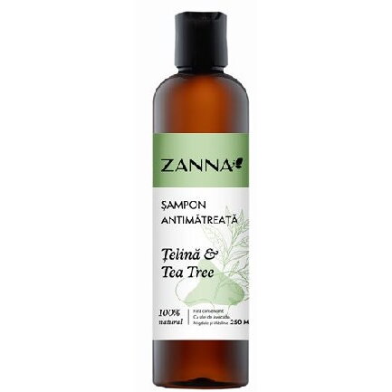 Sampon Antimatreata cu extract Telina si Tea Tree, 250ml, Zanna