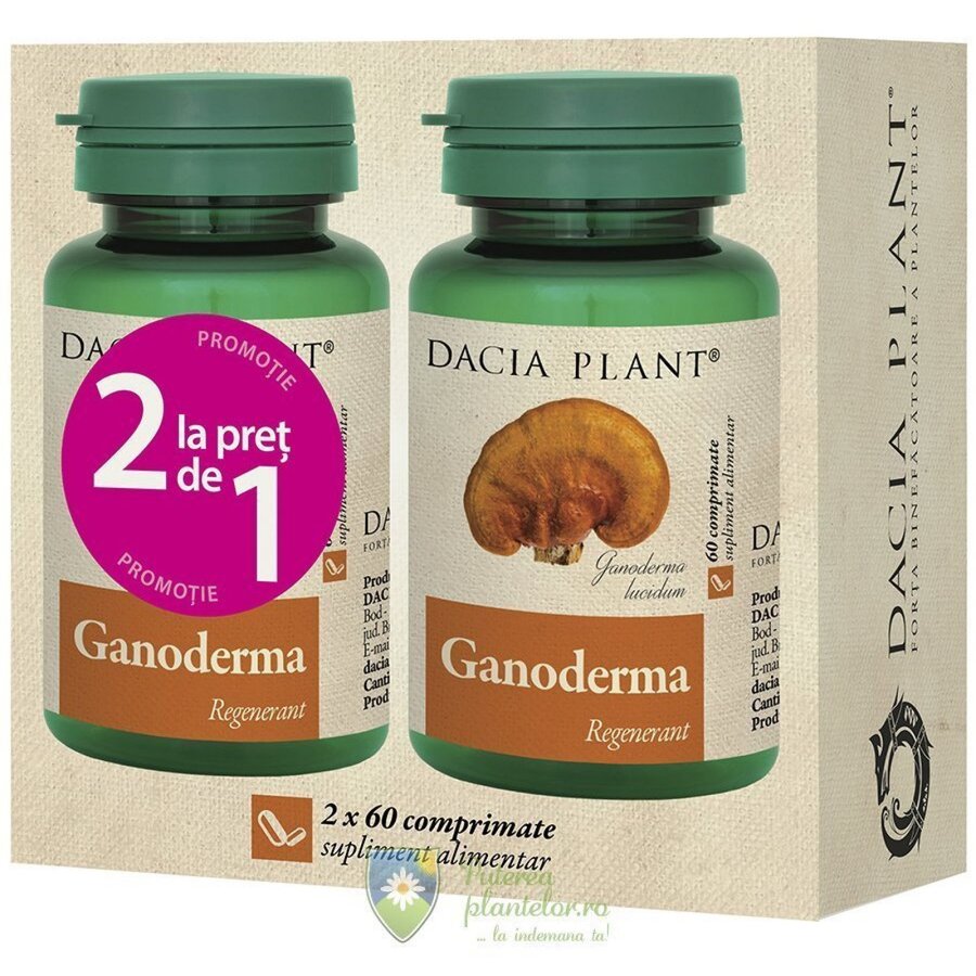 Ganoderma 60 comprimate 1 + 1 Cadou