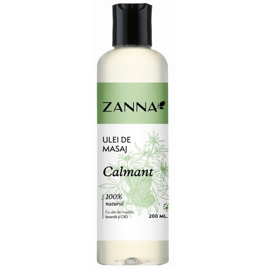 Ulei de masaj Calmant cu CBD si Lavanda, 200ml