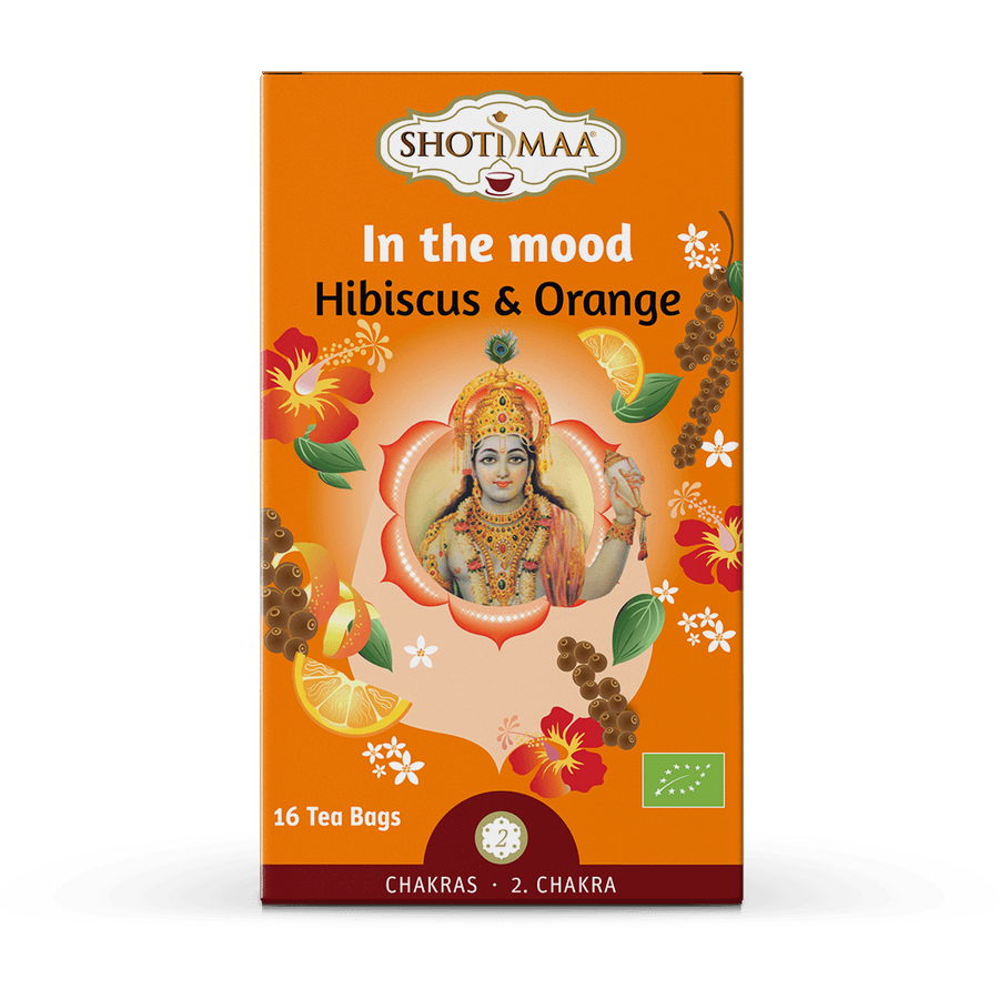 Ceai Shotimaa Chakras - In The Mood - hibiscus si portocale bio 16dz