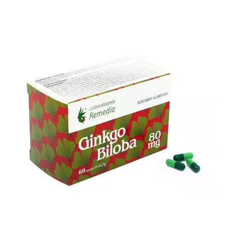 Ginkgo Biloba 80mg, 60 capsule