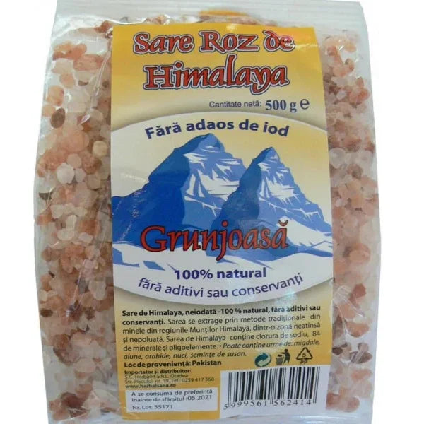 Sare de Himalaya grunjoasa - 500 g Herbavit