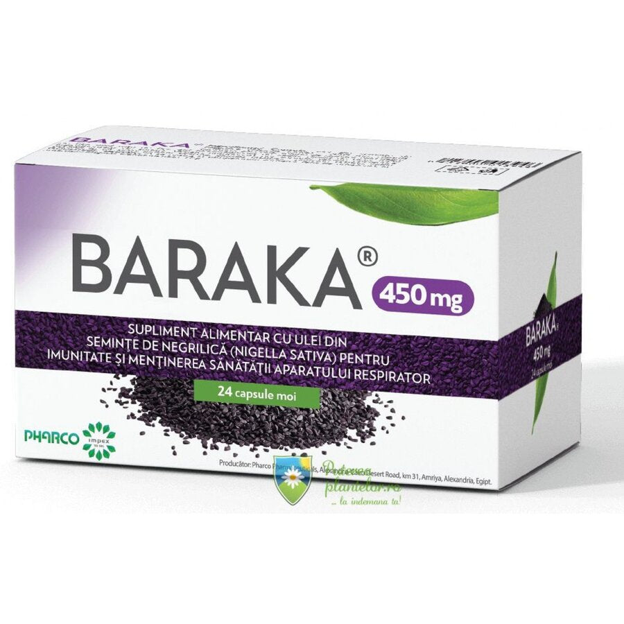 Baraka 450mg 24 capsule moi