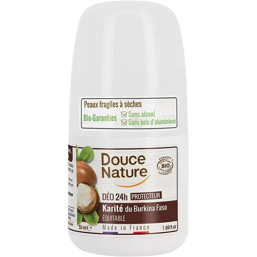 Douce Nature Deo roll-on protector cu unt de shea - piele fragila si uscata 50ml