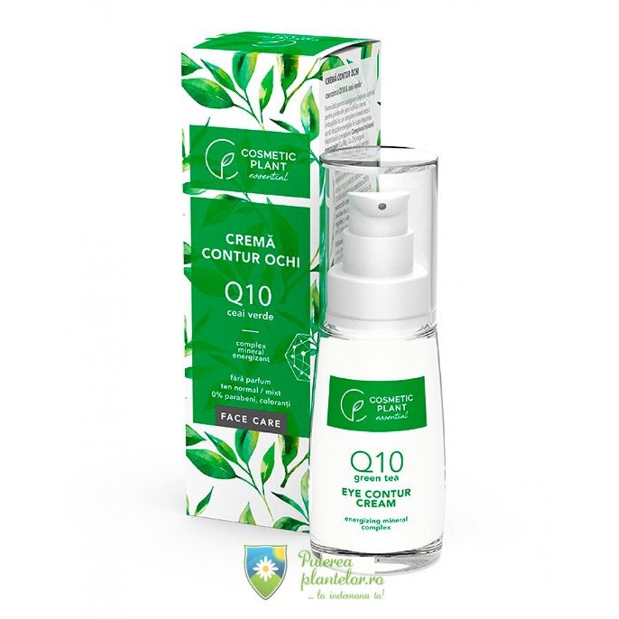 Crema contur ochi Q10 si ceai verde 30 ml