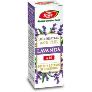 Lavanda, A10, ulei esential 100% pur, definit botanic si biochimic