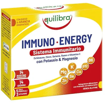 Immuno Energy, Supliment alimentar pentru sustinerea sistemului imunitar, EQUILIBRA, 14 Plicuri, 98 g