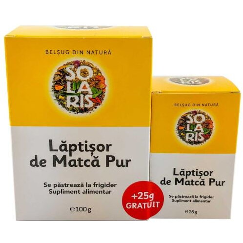 Laptisor de matca pur 100g (+25g cadou) Solaris