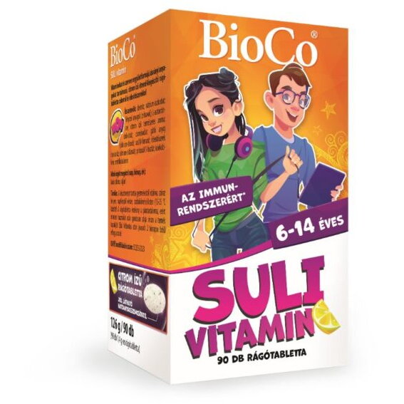 BioCo Multivitamine pentru scolari cu arome naturale x 90 cpr mast