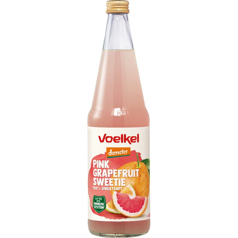 Suc bio de grapefruit roz, 700ml VOELKEL