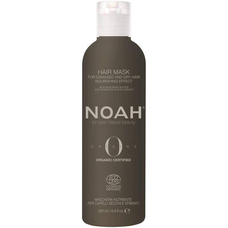 Masca BIO nutritiva cu unt de Murumuru pentru parul foarte uscat si deteriorat, Noah, 250 ml