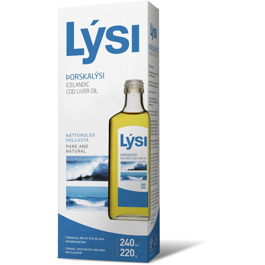 Ulei din Ficat de Cod natural 240ml Lysi