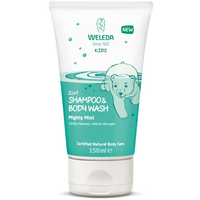 Kids 2in1 Gel de dus si sampon Menta 150 ml