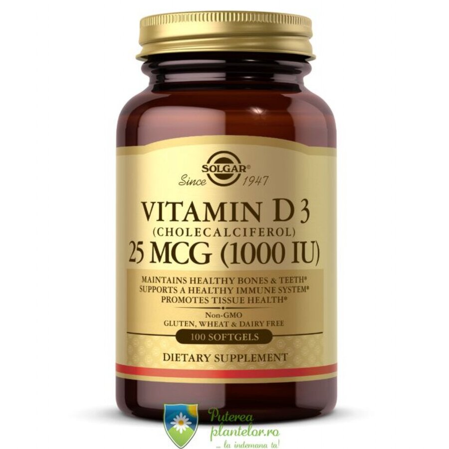 Vitamina D3 1000IU 100 capsule