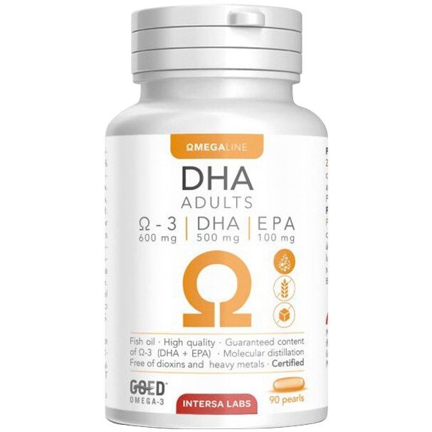 DHA pentru adulti, 90 capsule, 126g Intersa Labs