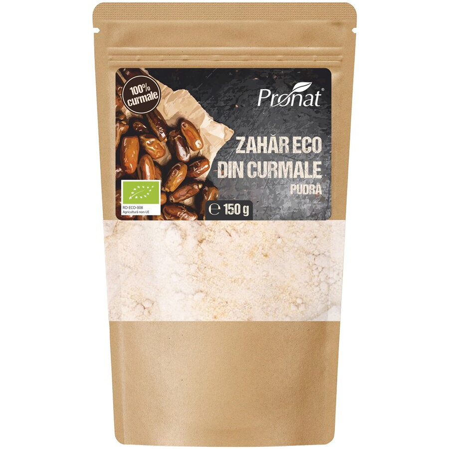 Zahar bio din curmale, 150g Pronat