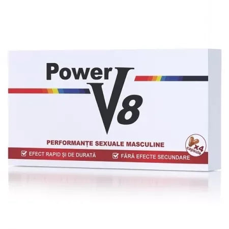 Stimulent sexual, 4 capsule, Power V8