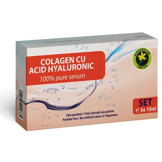 Set Colagen Peptide cu Acid Hialuronic (6 fiole x10ml)