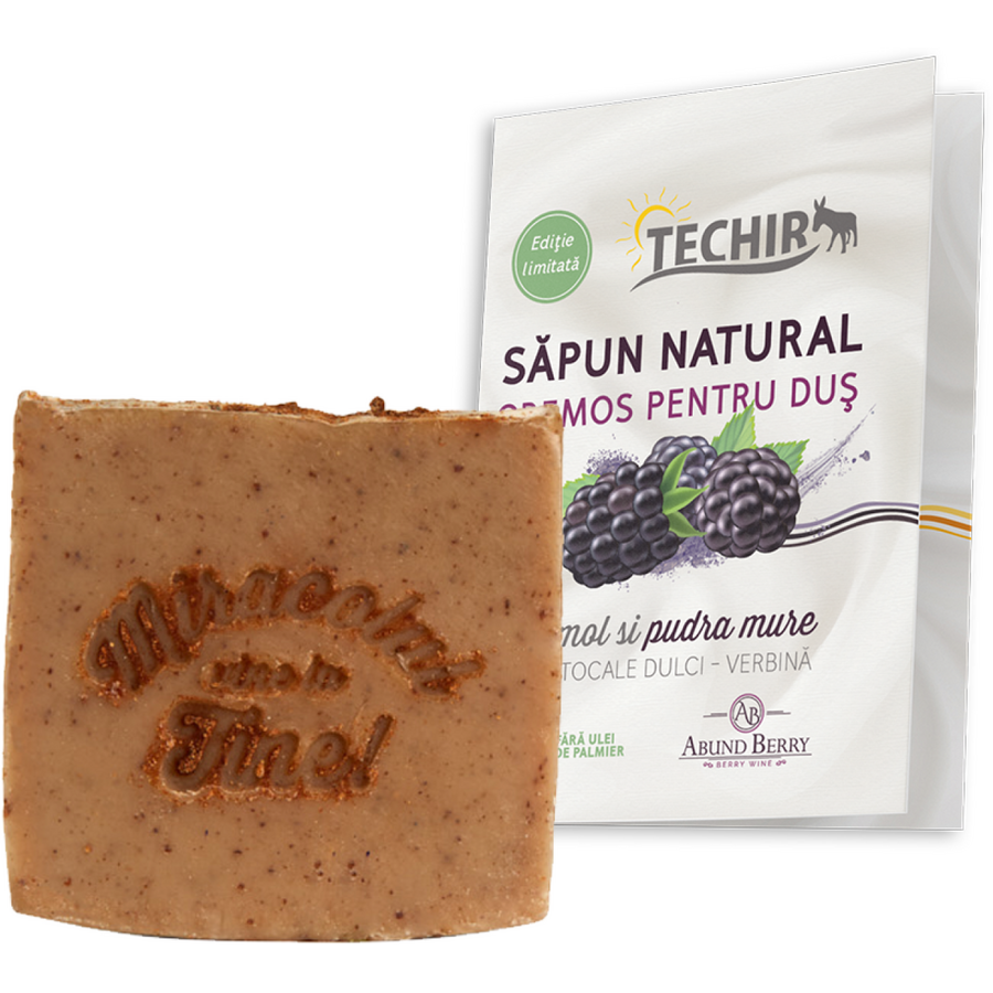 Sapun natural cremos pentru dus cu namol si pudra de mure 120 g