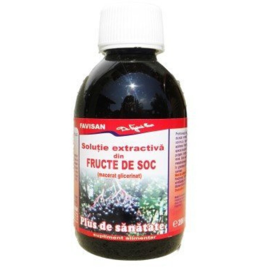 Solutie extractiva fructe de soc 200ml