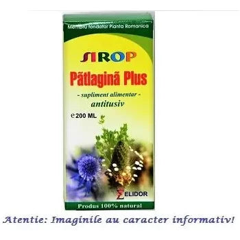 Sirop de Patlagina Plus 200 ml Elidor