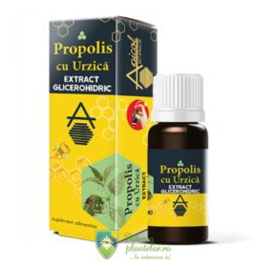 Propolis cu urzica extract glicerohidric ApicolScience 30 ml