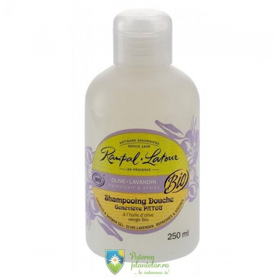 Gel de dus si sampon bio lavanda masline 250 ml