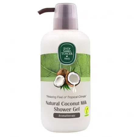 Gel de dus cu lapte natural de nuca de cocos, 600 ml, Eyup Sabri Tuncer