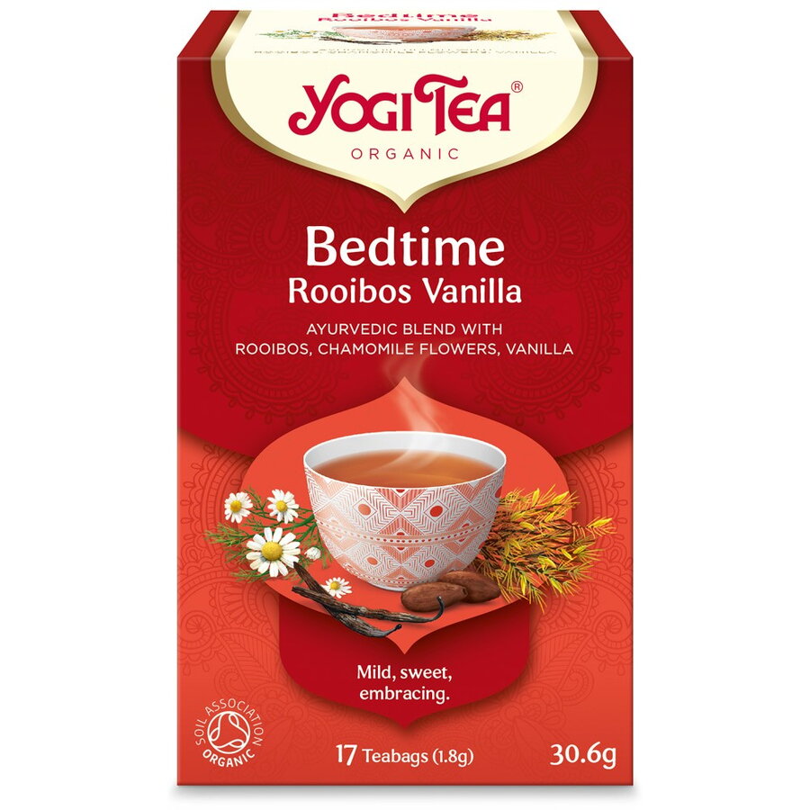 Ceai BIO de seara cu Rooibos si Vanilie, 17 pliculete 30.6gr Yogi Tea