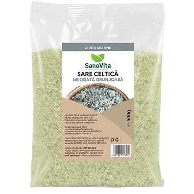 Sare Celtica grunjoasa neiodata, 500 g, Sanovita