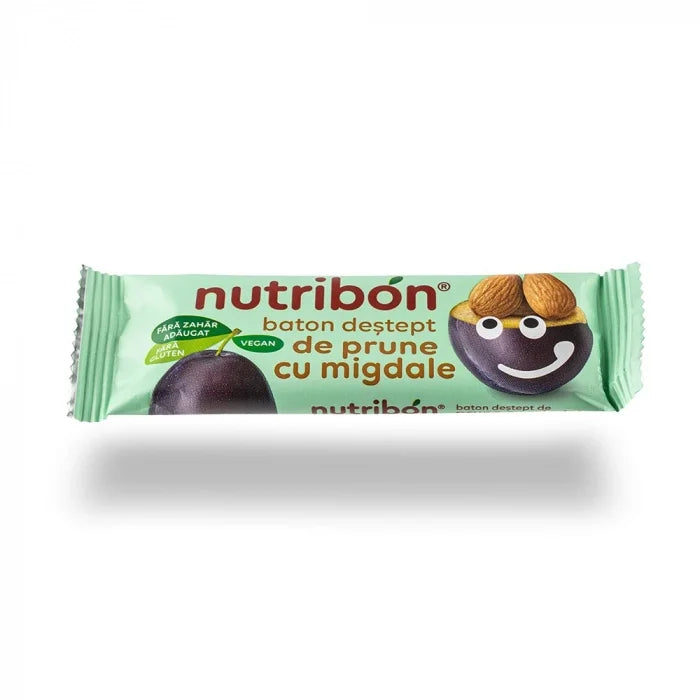 Baton vegan de prune cu migdale fara gluten 30gr Transilvania Nuts