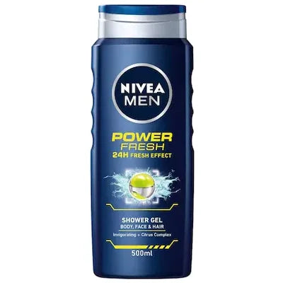 Gel de dus pentru barbati cu aroma de citrice, Nivea, 500 ml