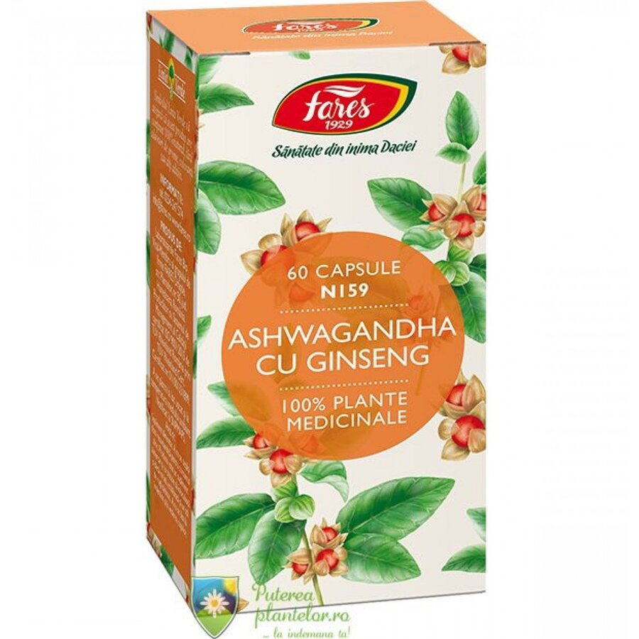 Ashwagandha cu Ginseng 60 capsule