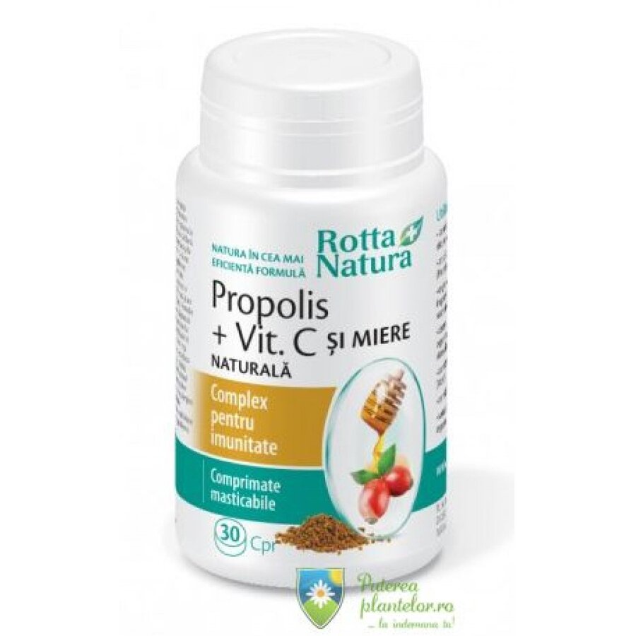 Propolis + Vit.C si Miere 30 comprimate